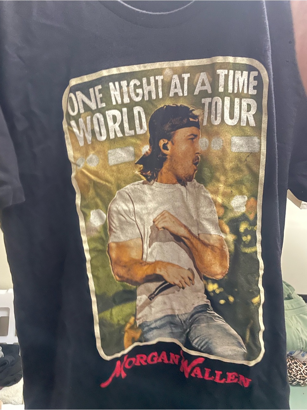 Morgan Wallen One Night at a Time Tour Graphic Tee - Black